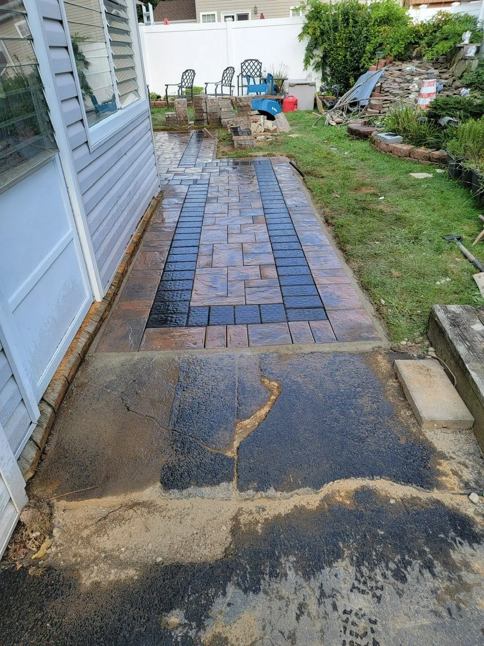Driveway and masonry border work