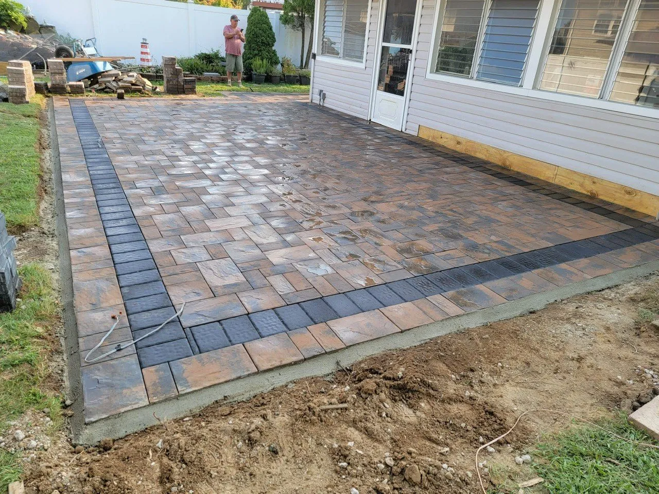 Finished outdoor masonry living space