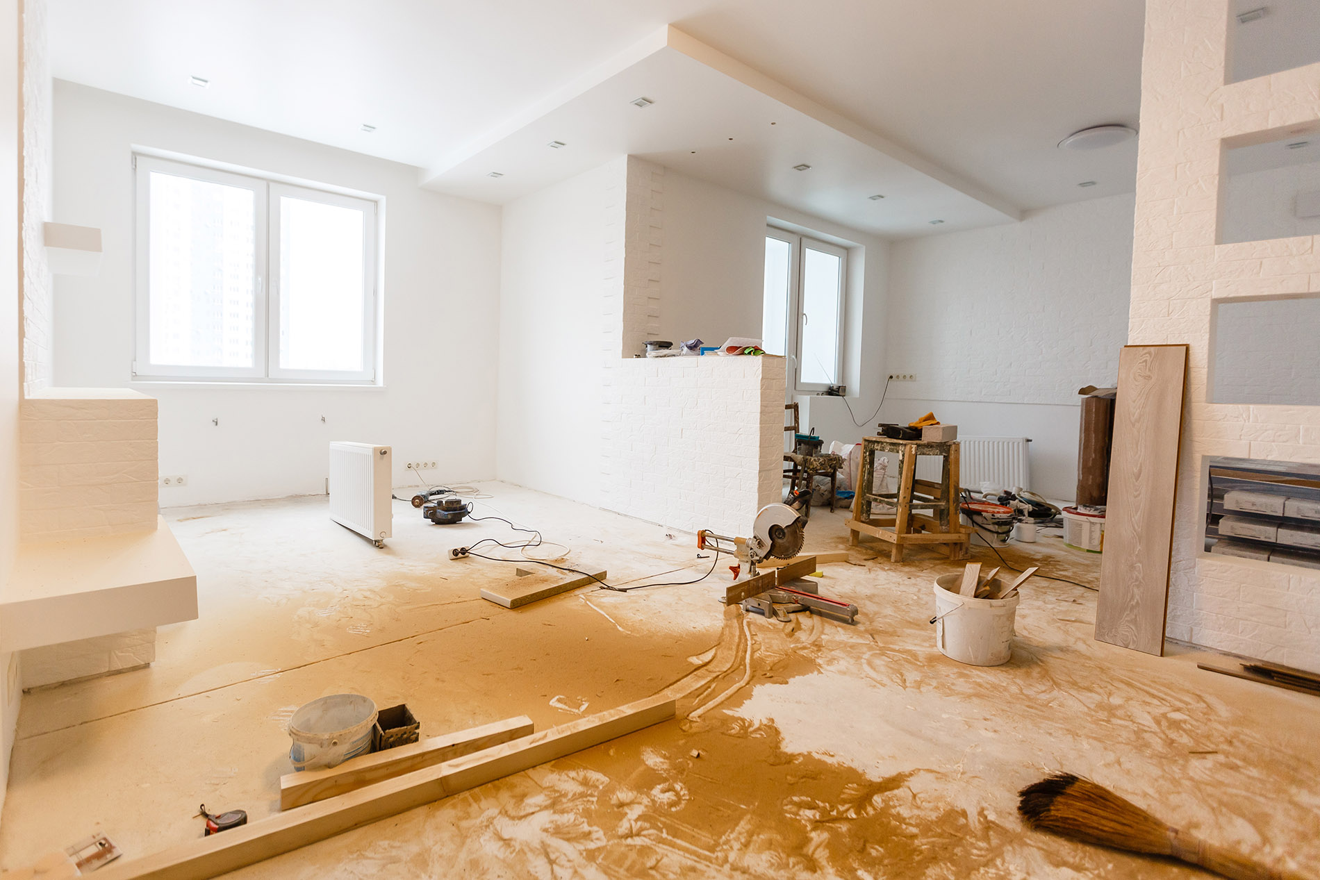 Residential home remodeling project
