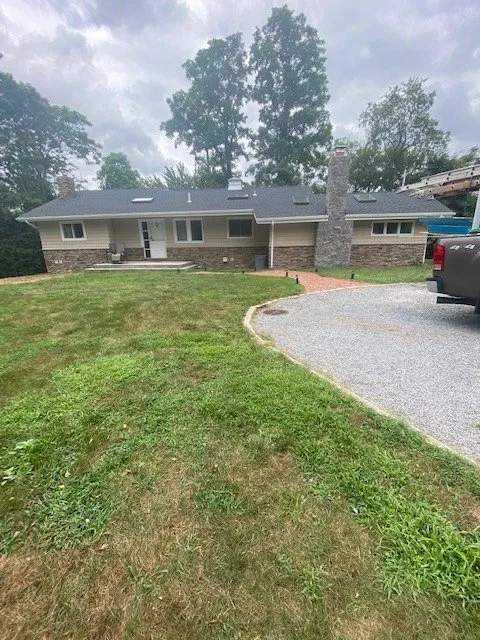 Clean siding lines and finished trim